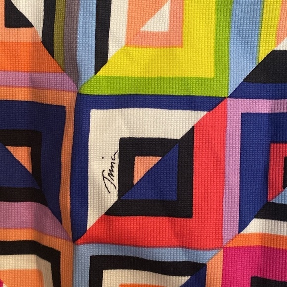Trina Turk women’s dress- size 4 - bright colors - geometric print - Picture 4 of 10